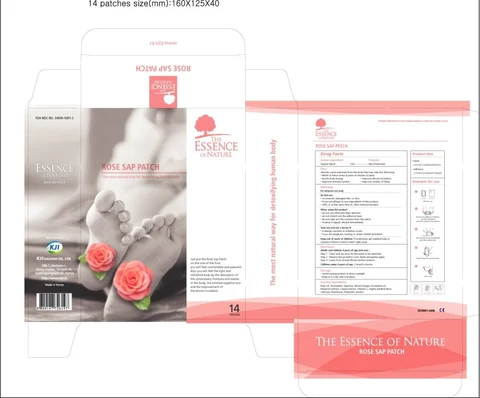 Rose Sap Patch packaging