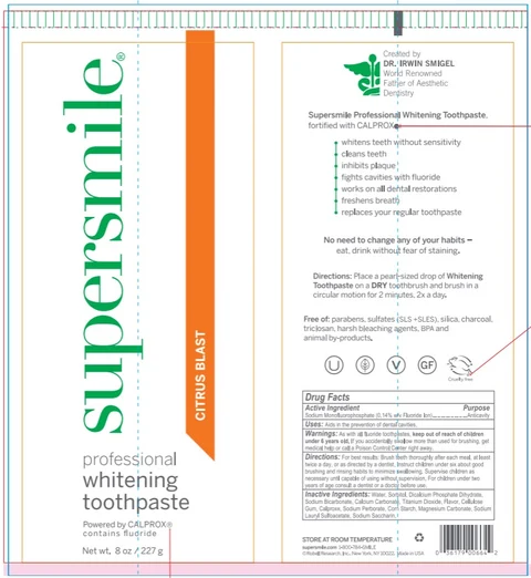 SupersmileProfessional Whitening TP Citrus Blast 포장