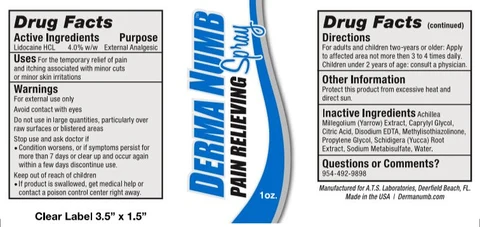 Derma Numb Pain Relief 포장