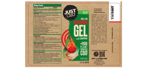 JUST CBD ROLL-ON WARMING packaging
