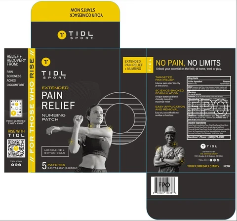 TIDL PAIN RELIEF NUMBINGTIDL 포장