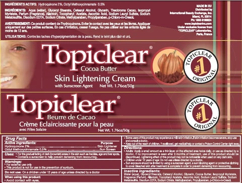 Topiclear Cocoa Butter 포장