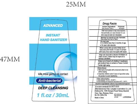 Hand Sanitizer packaging