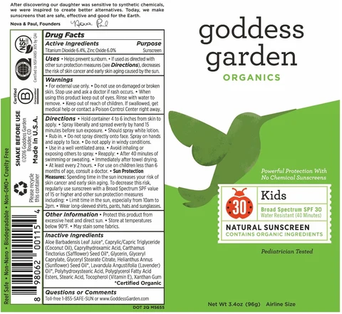 Kids Natural Mineral Sunscreen Broad SpectrumSPF 30 packaging