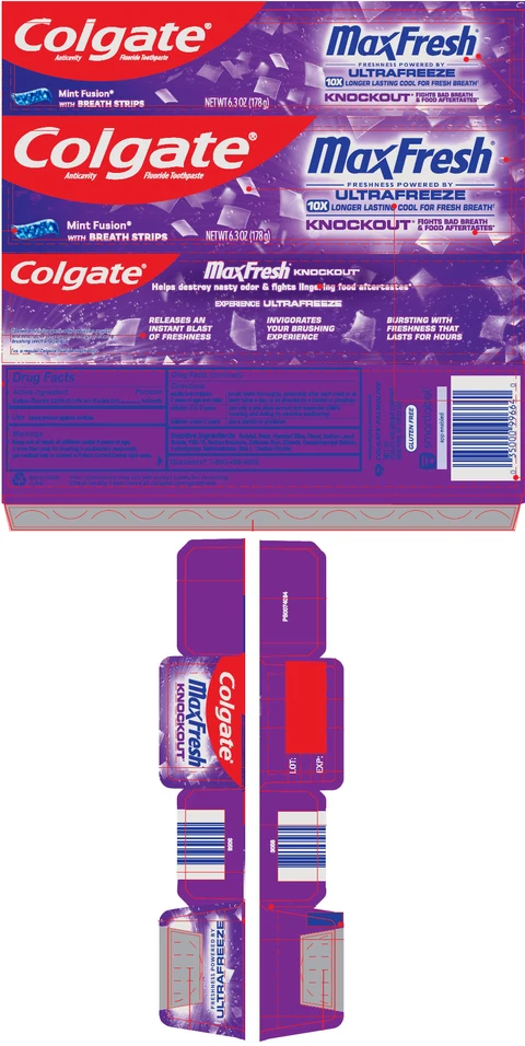 Colgate MaxFresh Knockout 포장