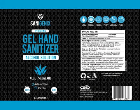 SGX80 Gel 250 mL