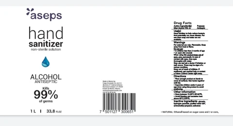 Hand Sanitizer packaging