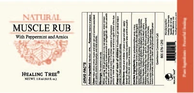 HEALING TREE NATURAL MUSCLE RUB 포장