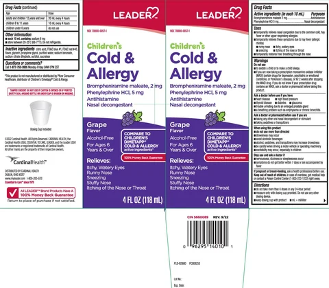 Childrens Dibromm Cold and Allergy packaging