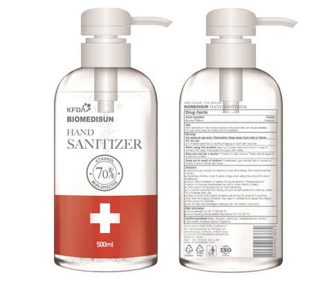 BIOMEDISUN HAND SANITIZER 포장