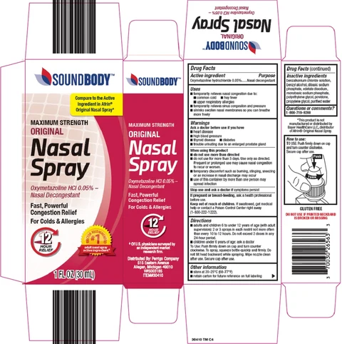 Sound Body Nasal packaging