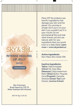 Sky and Sol Intense Healing Lip Jelly packaging