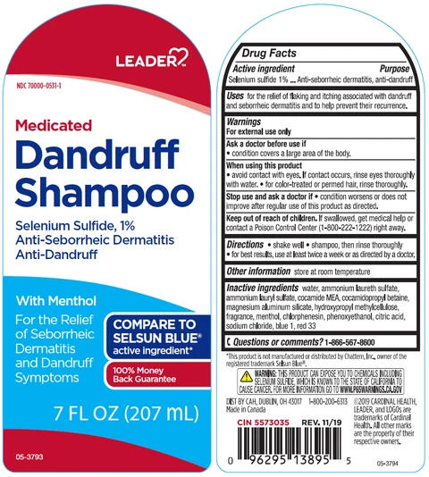 Leader Medicated DandruffAnti-Seborrheic Dermatitis, Anti-Dandruff packaging