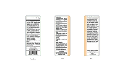 image of 4 oz back panel label
