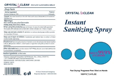 Instant Sanitizing packaging