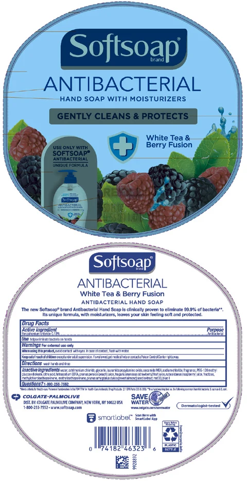 SoftSoap Antibacterial with moisturizers White Tea and Berry Fusion 포장