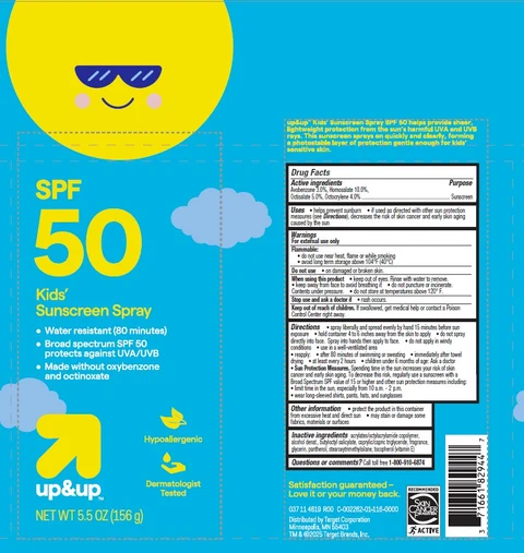Target Up and Up Kids SPF 50 packaging