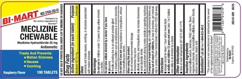 MECLIZINE packaging