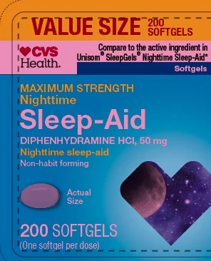 MAXIMUM STRENGTH Nighttime Sleep Aid 포장