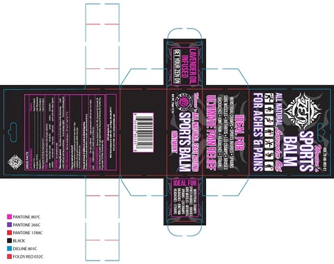 Womens Sports Balm packaging