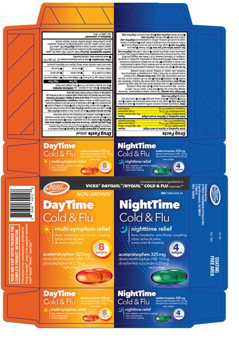 DAYTIME NIGHTTIME Cold and Flu 포장