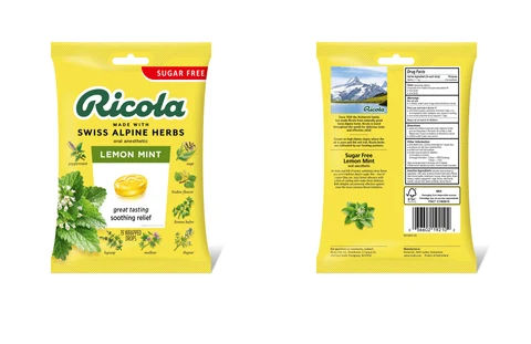SUGAR FREE LEMON MINT HERB THROAT DROPS 포장