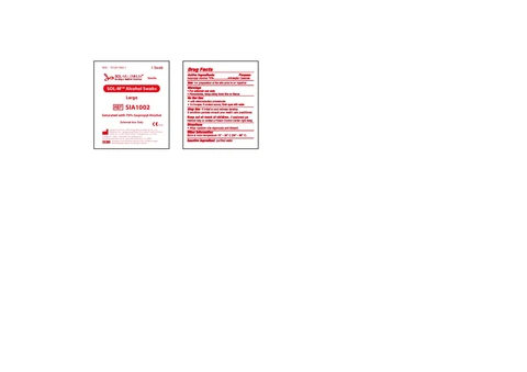 Sol-M Alcohol Swabs Large Sterile 포장