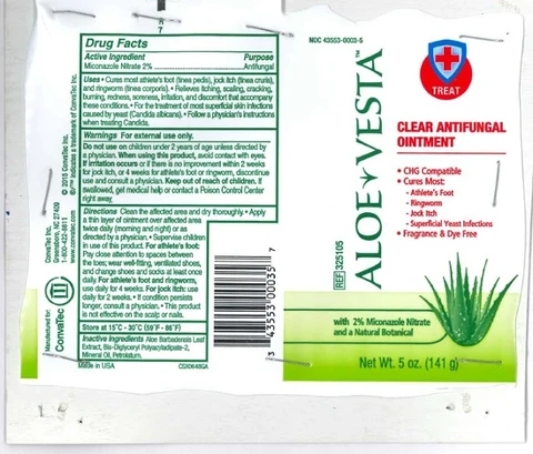 Aloe Vesta Clear Antifungal 141g 포장