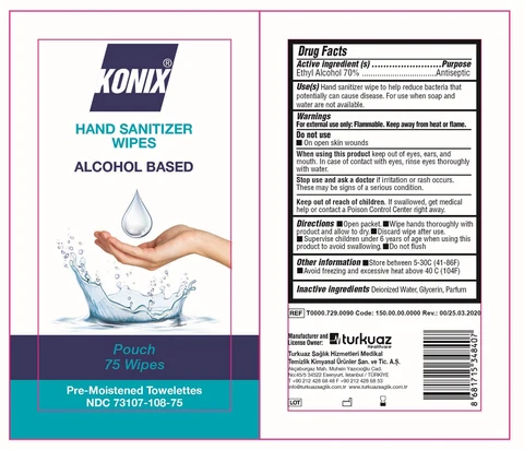 Konix 75 wipes pouch