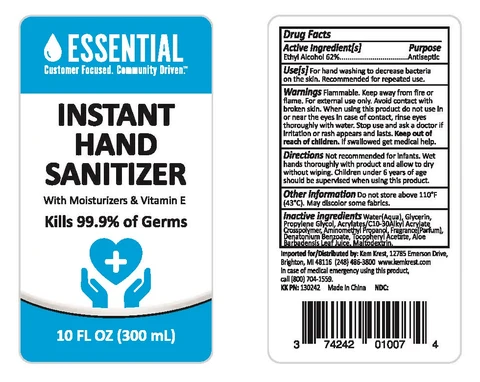 Hand Sanitizer packaging