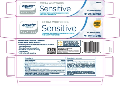 equate Sensitive packaging