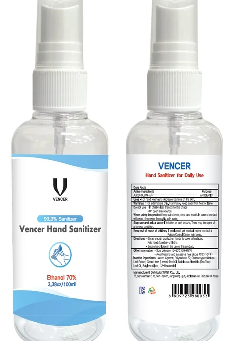 VENCER Hand Sanitizer 포장