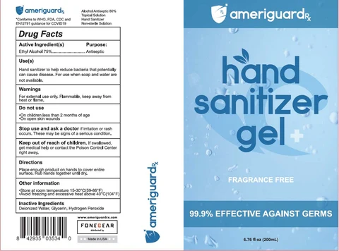 Hand Sanitizer packaging