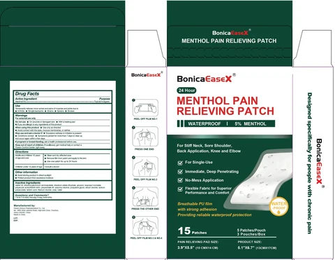 BonicaEaseX 24 Hour Menthol Pain Relieving 포장