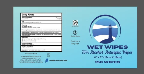 WET WIPES packaging