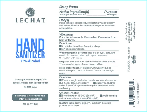 Hand Sanitizer packaging