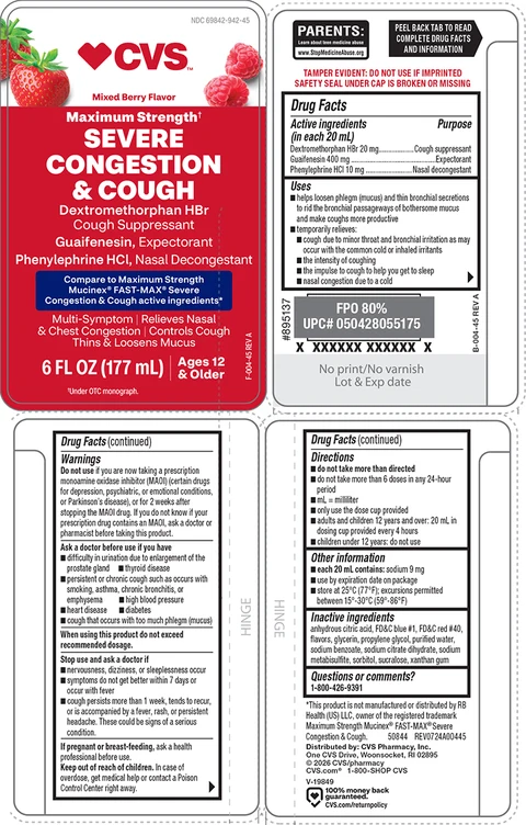 Severe Cough and Congestion 포장