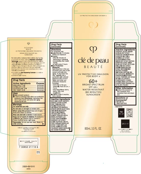 cle de peau BEAUTE UV PROTECTIVE FOR BODY n packaging
