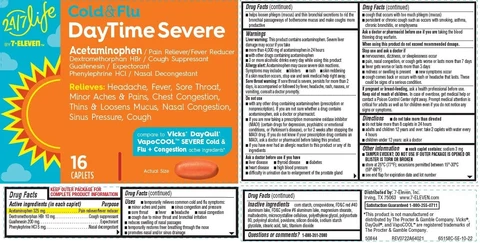 Cold and Flu Daytime Severe, 24/7 Life 포장