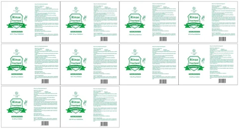 Rinse Free Hand Sanitizing Gel packaging