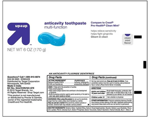 Up and Up Anticavity Toothpaste Multi Function 포장
