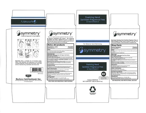 Symmetry Foaming Hand Sanitizer-Fragrance Free with Aloe and Vitamin E 포장