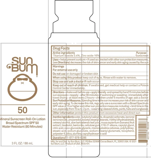 Sun Bum Mineral Sunscreen Roll On SPF 50 포장