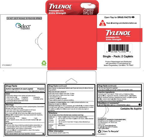 Tylenol Extra Strength 포장
