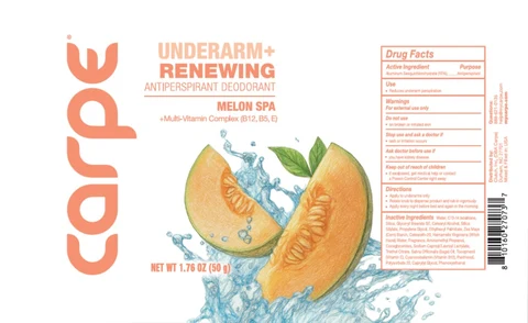 UnderarmPlus Renewing Melon Spa 포장