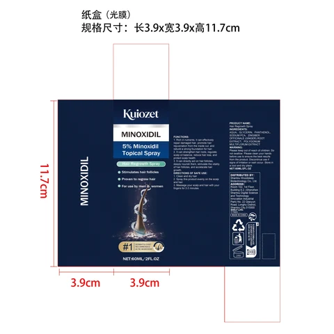 Hair Regrowth Liquid packaging