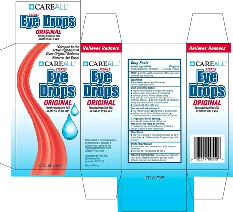 CAREALL Eyedrops Original packaging