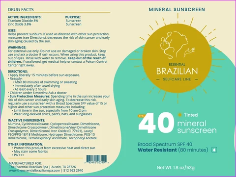 Tinted Mineral Sunscreen packaging