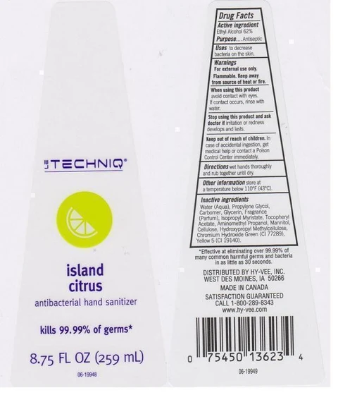 LE TECHNIQANTIBACTERIAL HAND ISLAND CITRUS packaging