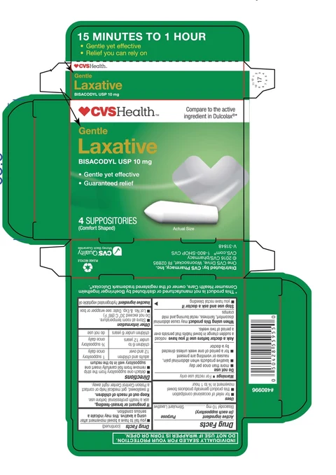 CVS Gentle Laxative packaging